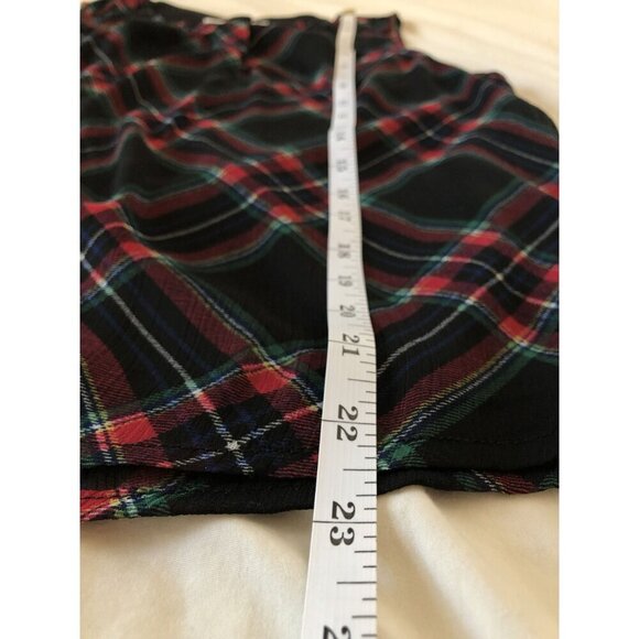 NWT Christopher & Banks Womens Sleeveless Plaid Blouse P/S Dark Academia Preppy - Picture 8 of 8